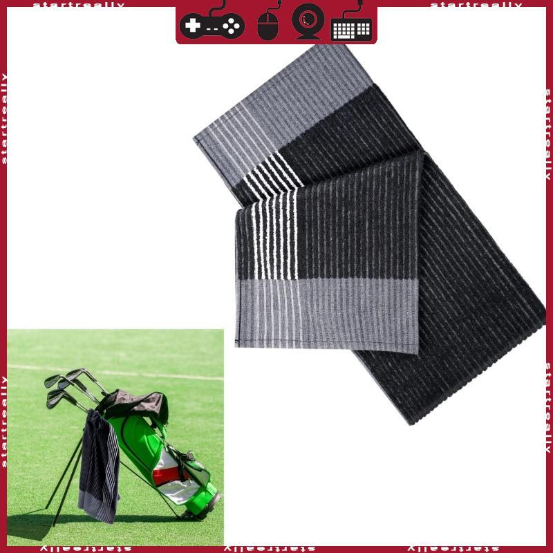 ST Stripes Pattern Outdoor Golf Towel Soft Cotton Golf Caddy Towel Replacement Large Absorbent Sport