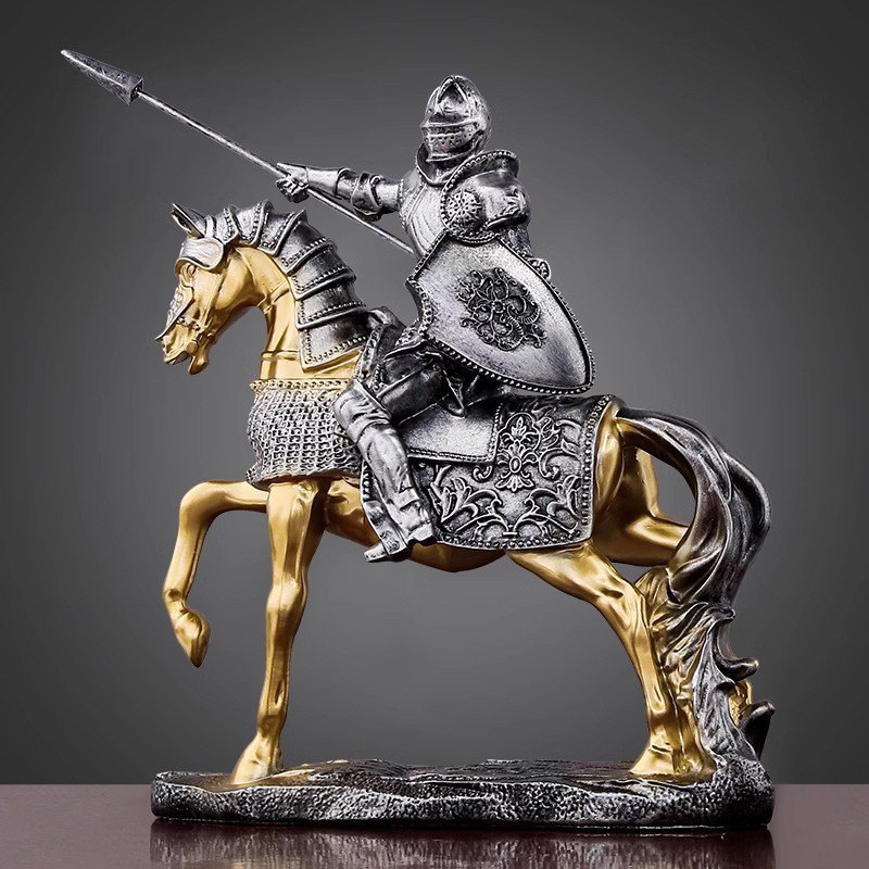 Retro Armor Knight เครื่องประดับมาเลเซียความสําเร็จห้องนั่งเล่นสร้างสรรค์ตู้ไวน์ตกแต่งสํานักงานเปิดข