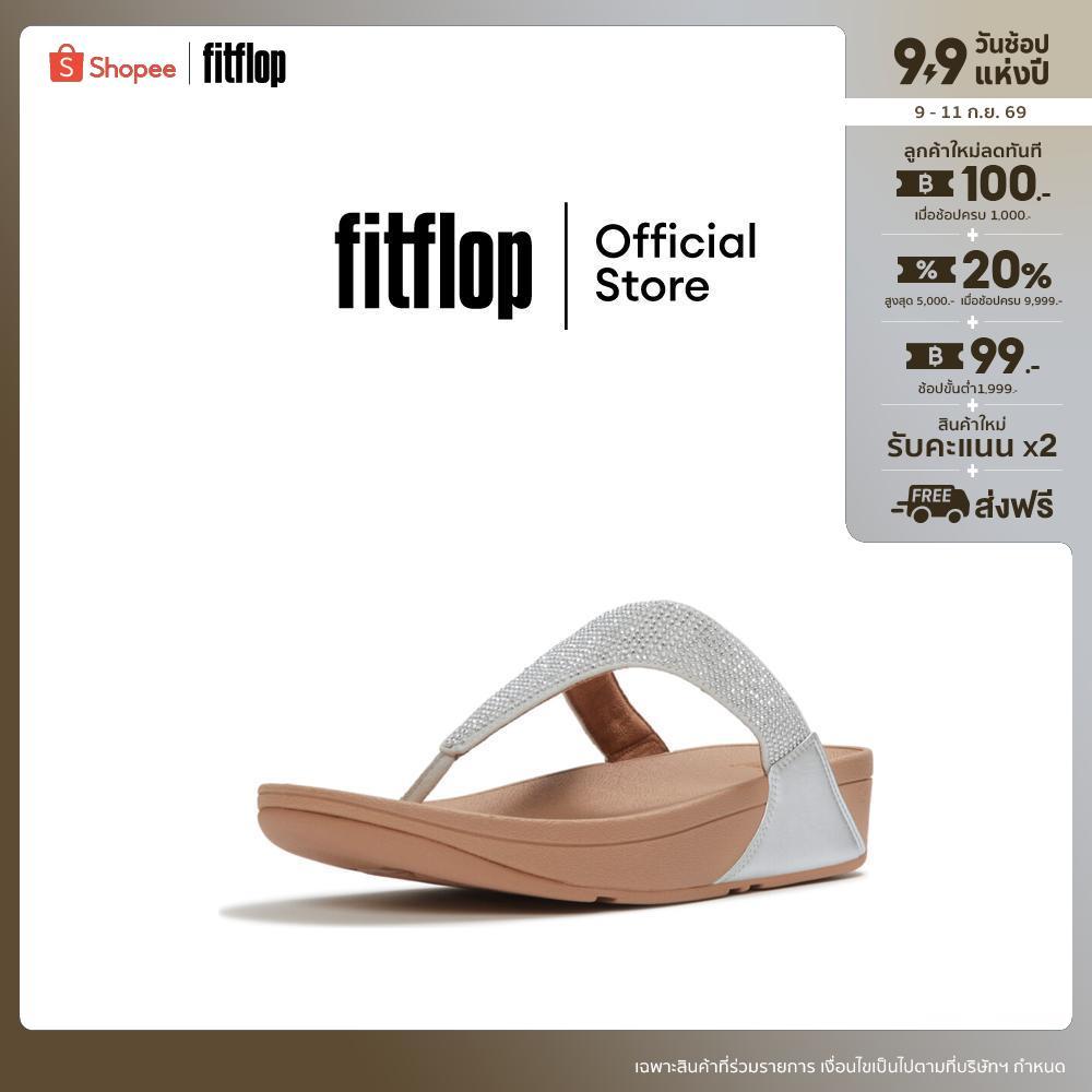 FITFLOP LULU CRYSTAL EMBELLISHED รองเท้าแตะแบบหูหนีบผู้หญิง รุ่น EC5-D63 สี SILVER