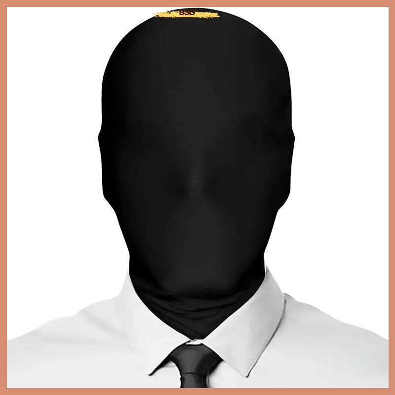 BSG Full Face Mask สีขาว Hood คอสเพลย์ฮาโลวีนเครื่องแต่งกาย Party Prop สําหรับผู้ใหญ่เด็ก BSG
