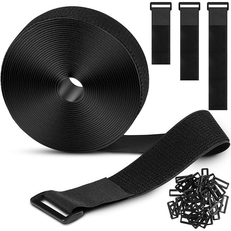 Hook Hair Same Body Strap Nylon Velcro with Buckle Cable Tie Can Roll Randomly Cut Cable Fasten Bind