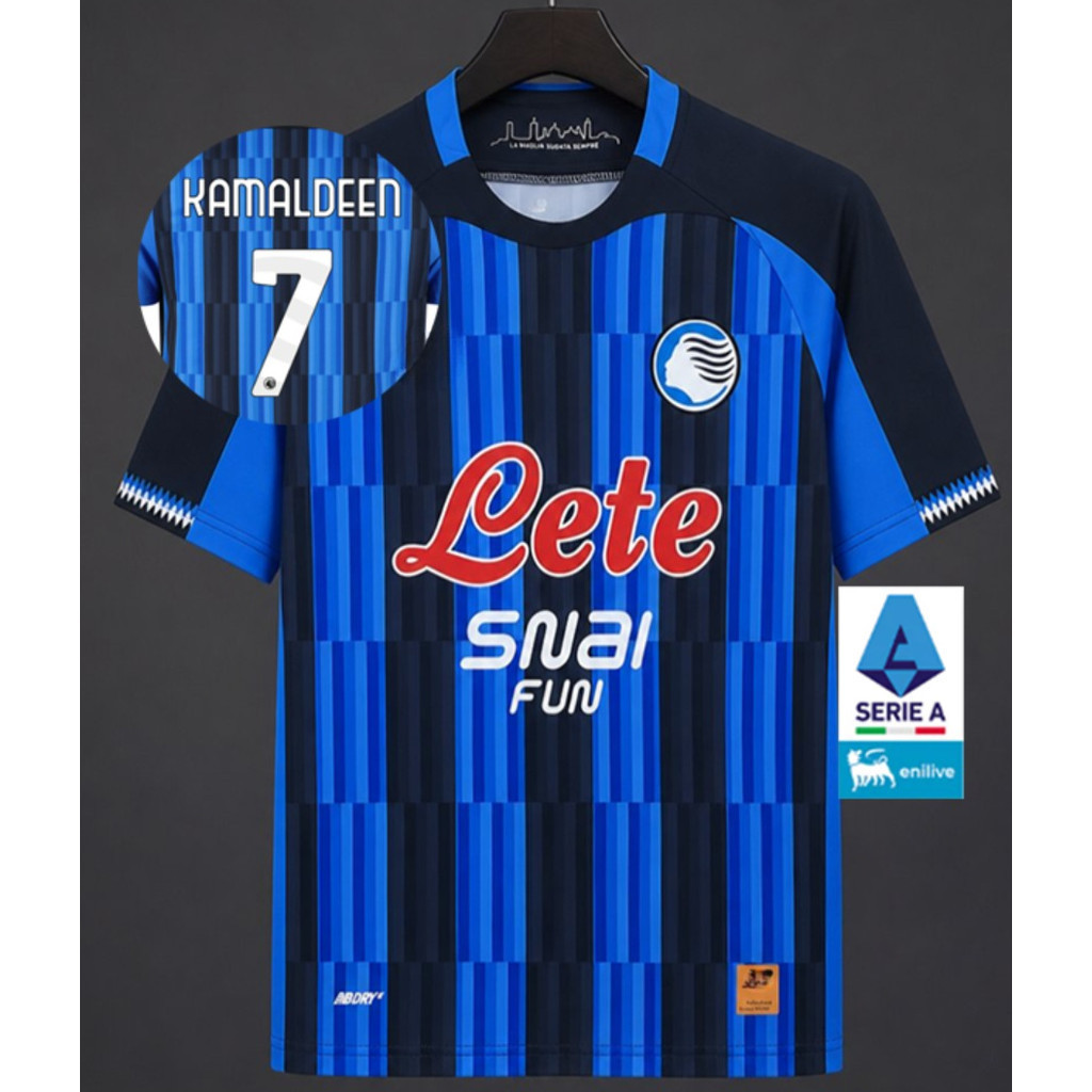 (dancing.my) 26/27 Atalanta Home Football Jersey Fan Version S-4XL