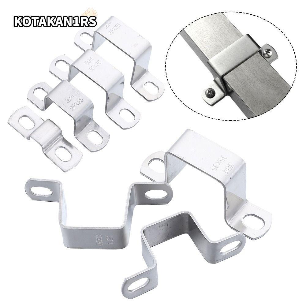 KOTAKAN1RS Ohm Tube Card, M-Shaped U-Shaped Square ประปากระชับ Horseback ท่อ Clamp, Thicken Fastenin