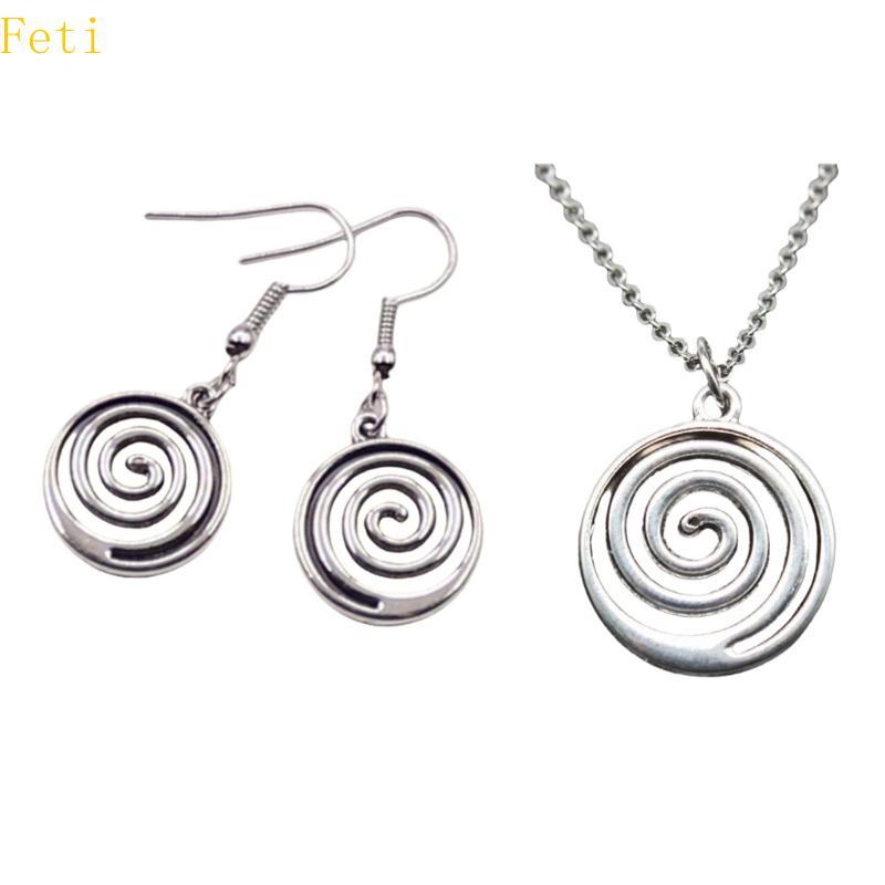 Feti Daily Wear Swirl จี้สร้อยคอรอบ Swirl เสื้อกันหนาวยอดนิยม Swirl Choker สร้อยคอเครื่องประดับปาร์ต