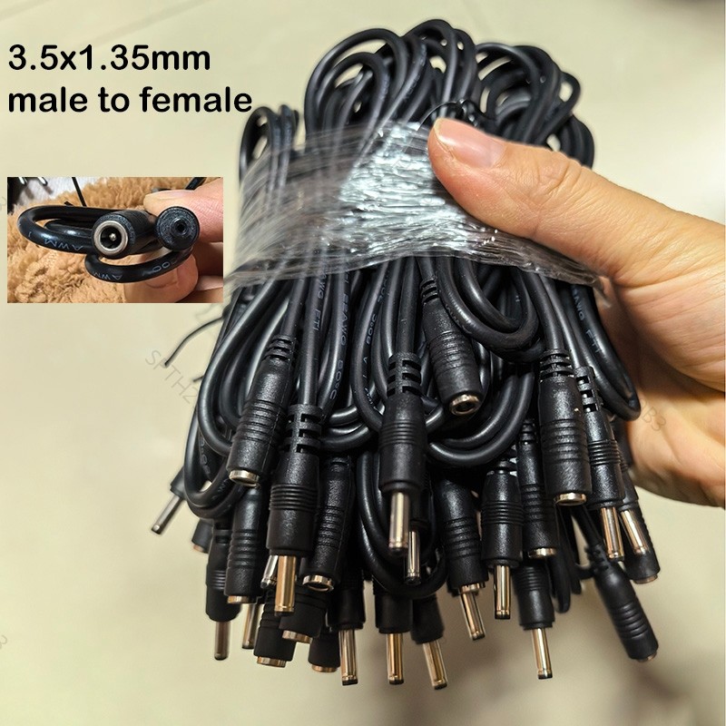 30cm-5m DC 3.5x1.35mm ชายหญิงสายไฟ 22AWG 3A อะแดปเตอร์ชาร์จสําหรับกล้อง TH29B3