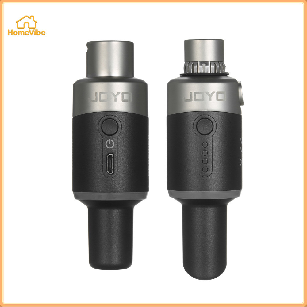 HomeVibe-th JOYO MW-1 5.8GHz ระบบไมโครโฟนไร้สายแบบชาร์จเครื่องส่งสัญญาณและตัวรับสัญญาณสำหรับเครื่องผ