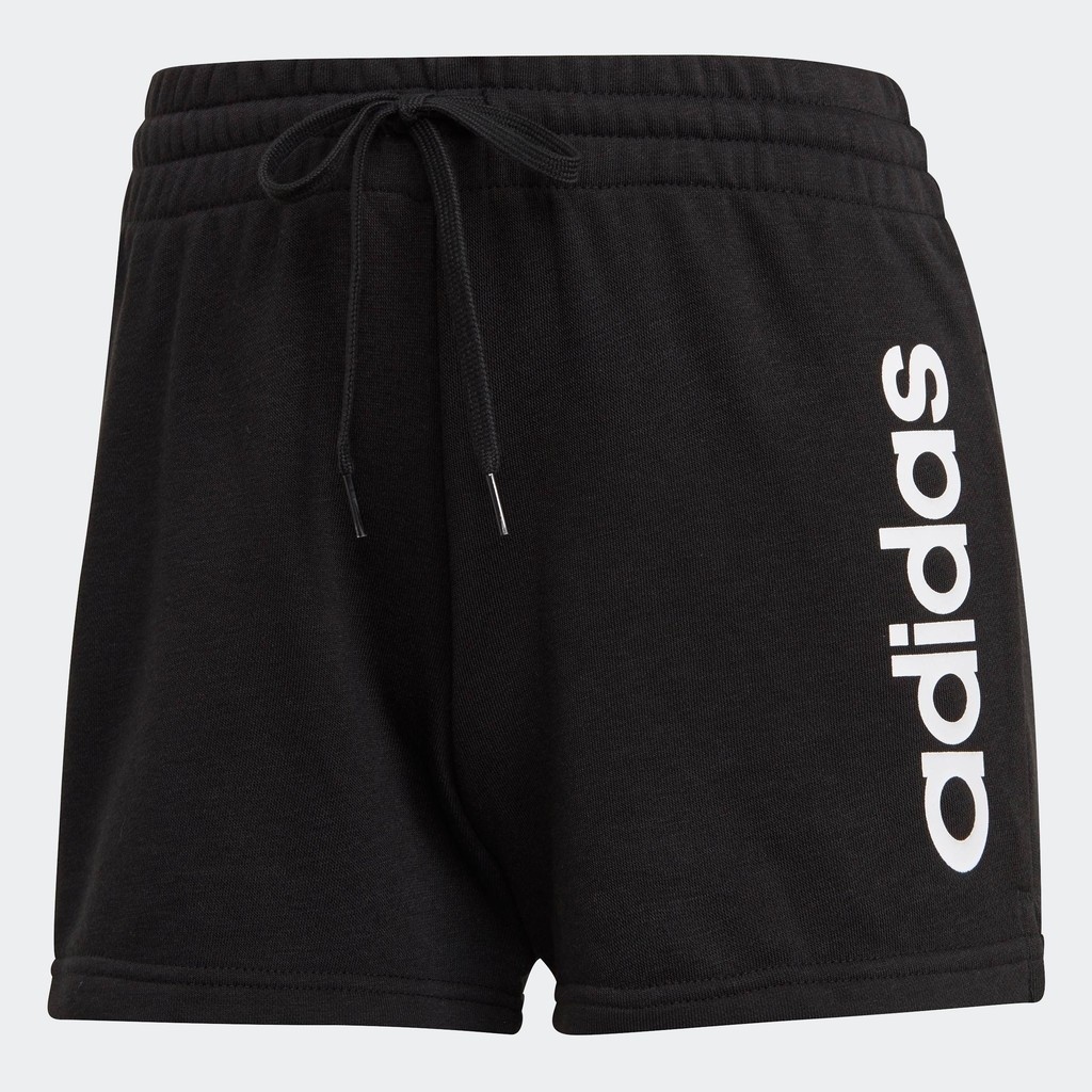 adidas ไลฟ์สไตล์ กางเกงขาสั้น Essentials Slim Logo ผู้หญิง สีดำ GM5524