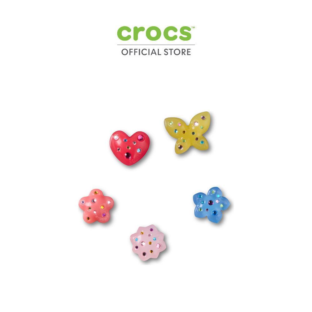 CROCS ตัวติดรองเท้า JIBBITZ™ DAINTY GEM FLORAL 5 PACK