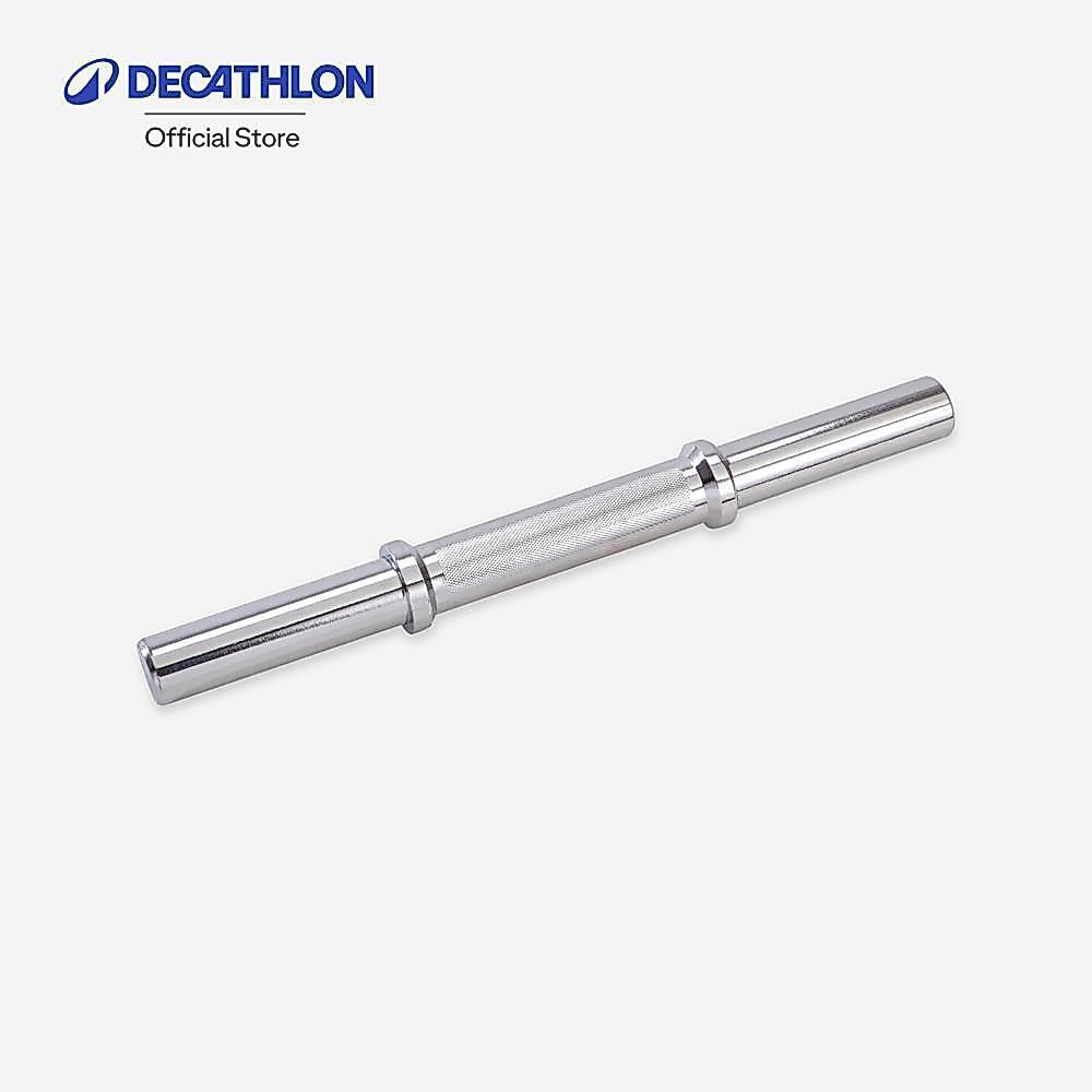 Decathlon Weight Training Bar 35 Cm 28 Mm บาร์ฝึกเวทเทรนนิ่งขนาด 35 ซม. เส้นผ่านศูนย์กลาง 28 มม. - Silver