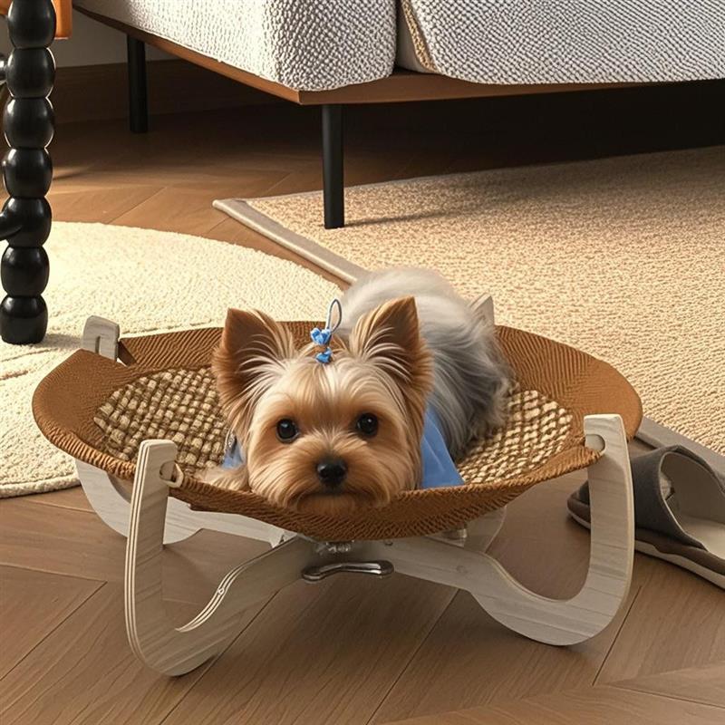 Yorkshire Dedicated Rattan Kennel Lamese Away Bed Puppy Camp Bed Summer Summer Mat ผู้ผลิต
