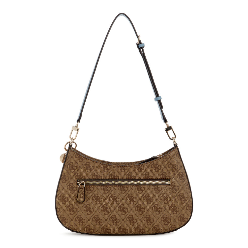GUESS حقيبة كتف NOELLE II بسحاب — أزرق — صورة 3