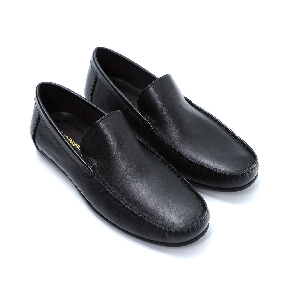 Hush Puppies حذاء رجالي رسمي جلد طبيعي — أسود — صورة 4