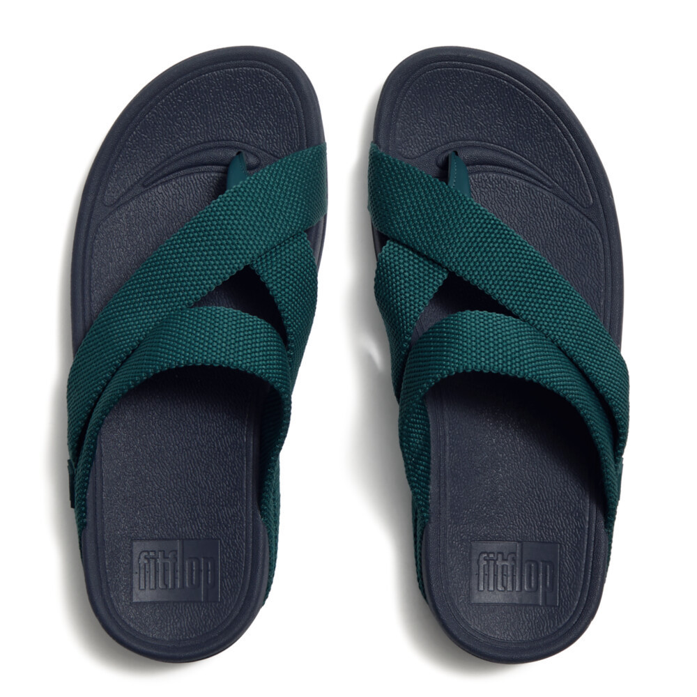 FITFLOP شبشب إصبع رجالي Sling Weave — أزرق داكن — صورة 3