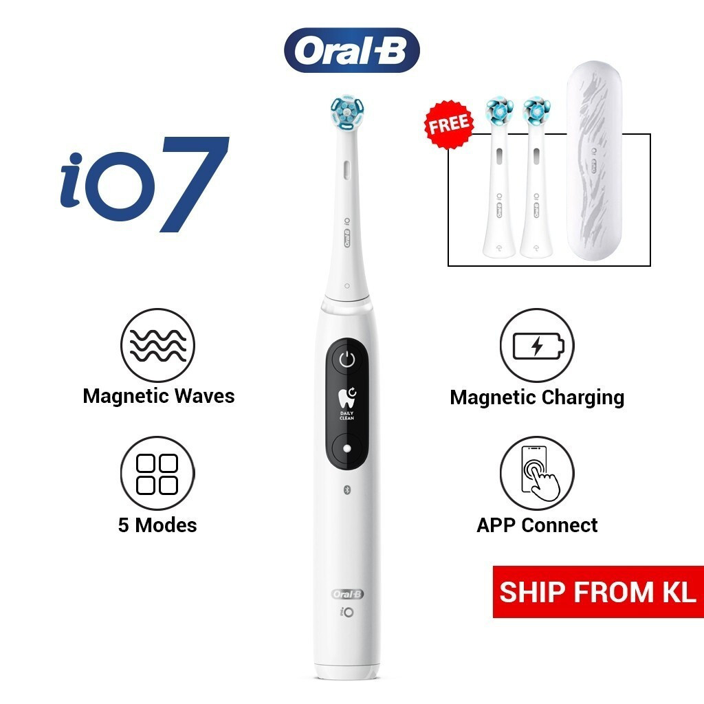 ORAL-B แปรงสีฟันไฟฟ้า iO-7 Berus Gigi แปรงสีฟันไฟฟ้าไฟฟ้า แปรงสีฟันไฟฟ้าHT99 ST6A
