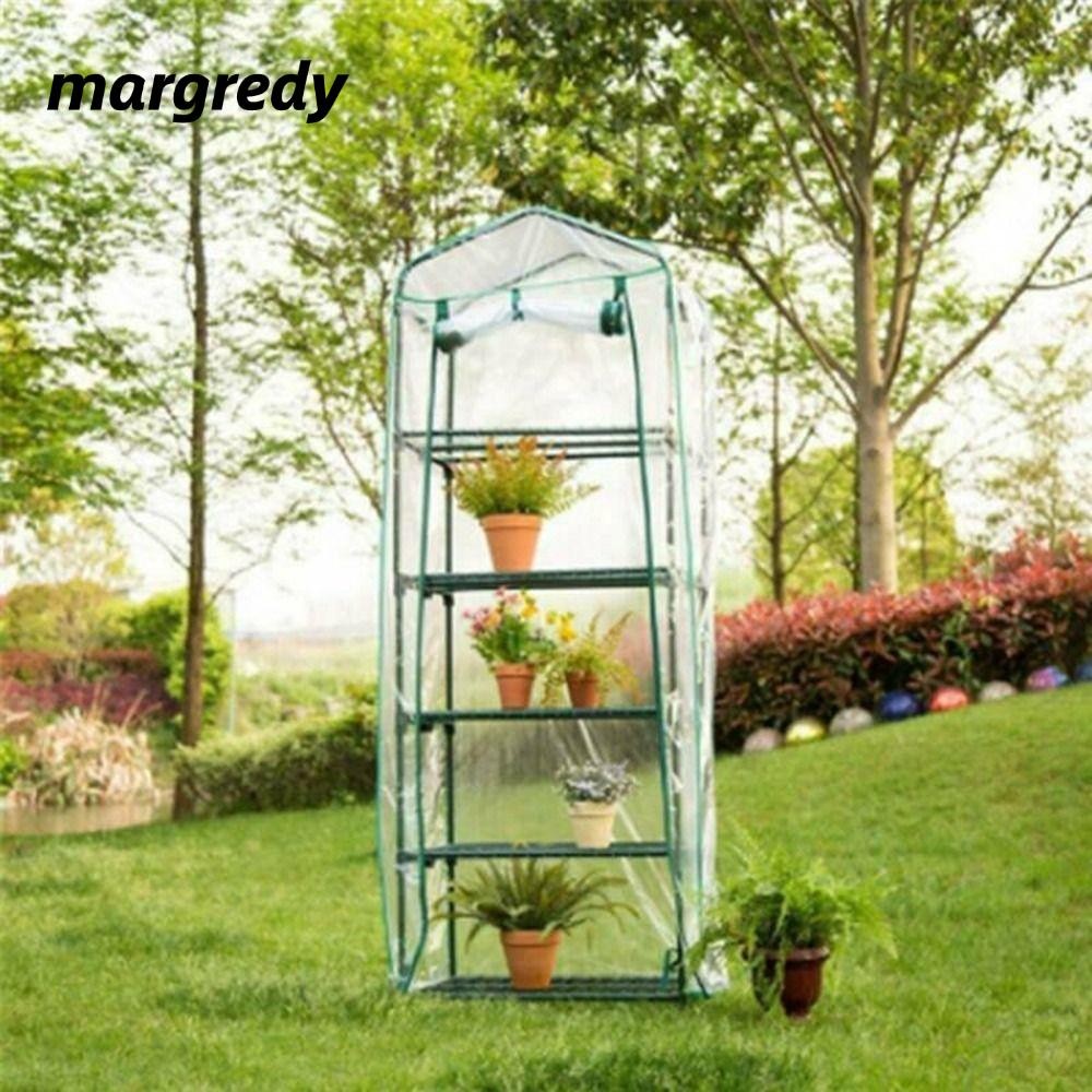 ฝาครอบเรือนกระจก MARGREDY, 2/3/4/5 ชั้นโปร่งใส Grow Bag, พลาสติกกันน้ํา PVC Outdoor Protection