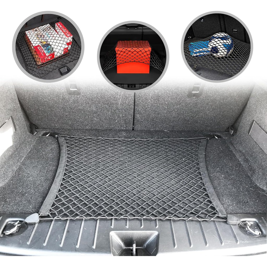 ชั้นสไตล์ Trunk ตาข่าย Cargo สําหรับ BMW i3 i 3 2014-2024 - รถอุปกรณ์เสริม - Premium Trunk Organizer