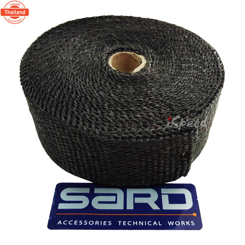 ผ้าพันท่อไอเสีย-เฮดเดอร์ SARD กว้าง2นิ้ว หนา2มิล หนา-แท้-ทน ใช้ได้นาน ทนความร้อน 1200องศา