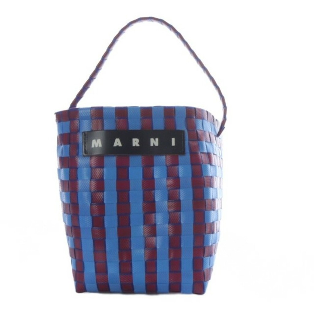 กระเป๋าถือ Marni Blue Bordeaux Red ส่งตรงจากญี่ปุ่น มือสอง
