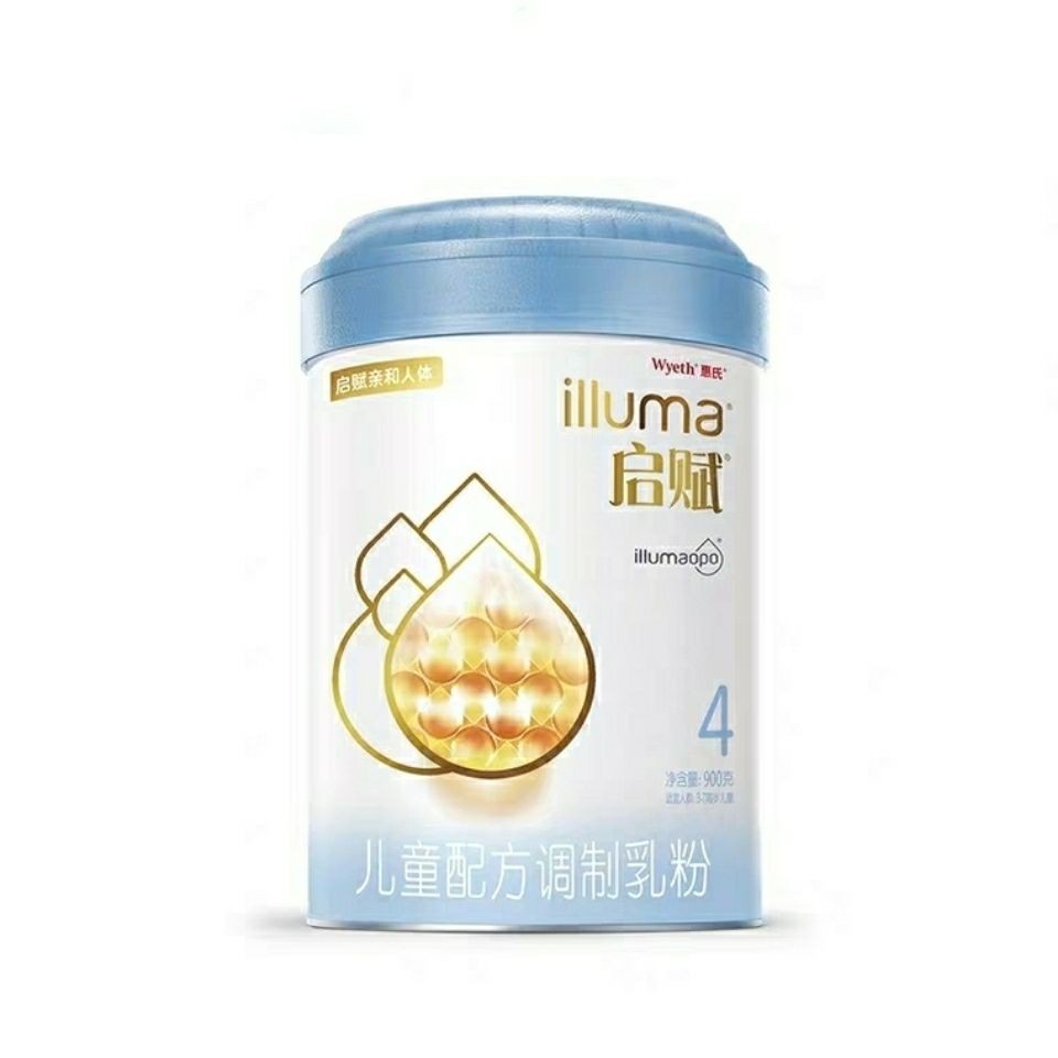 Wyeth Qifu Blue Diamond 4 ส่วน 900g 810g นมผงสูตรโภชนาการสําหรับเด็กเหมาะสําหรับ 3-7 ปี