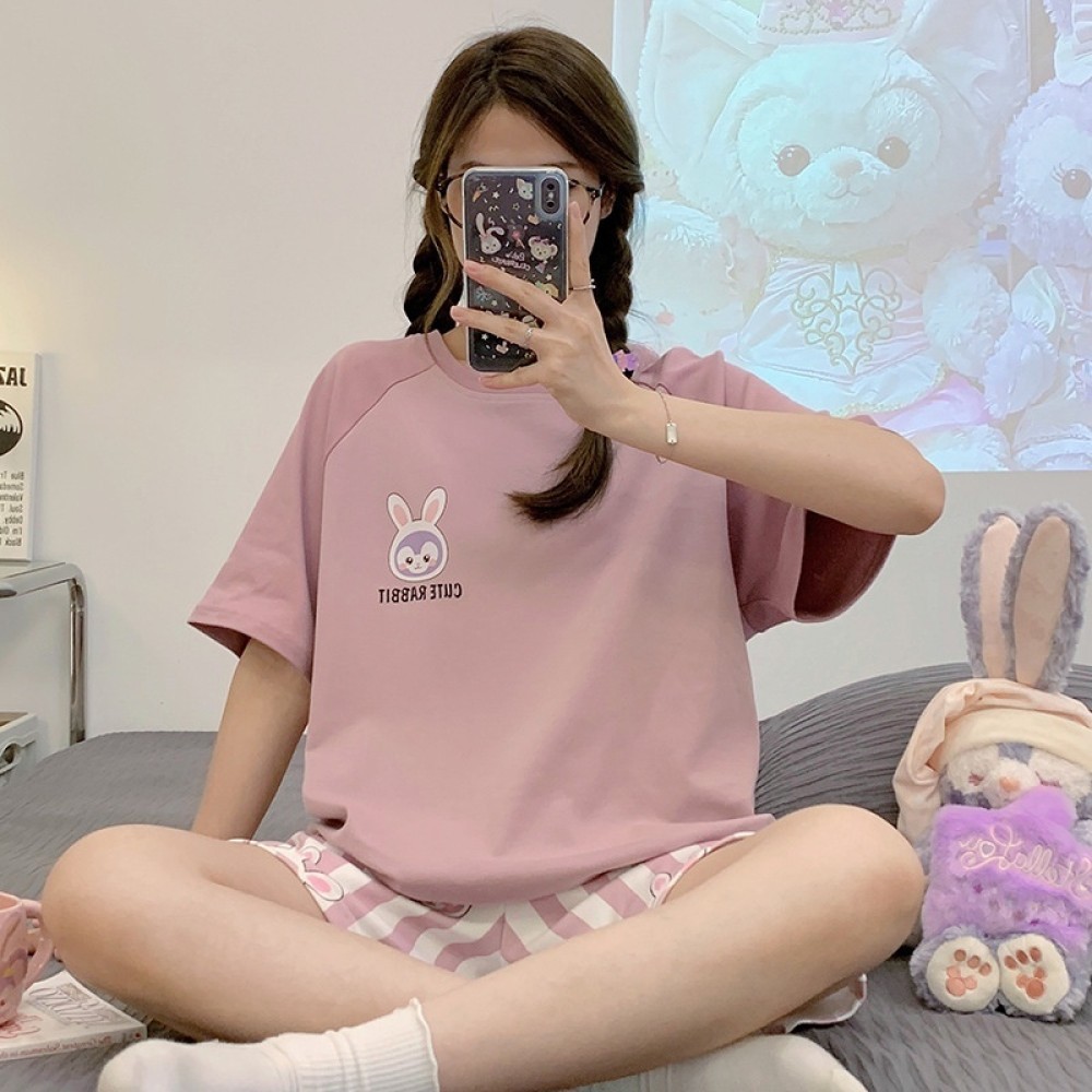 2025 ใหม่ชุดนอนสตรีฤดูร้อนแขนสั้น Hl0001 Qgl6640 GT XL Shop Sanwildla07 th ✨october303.th✨