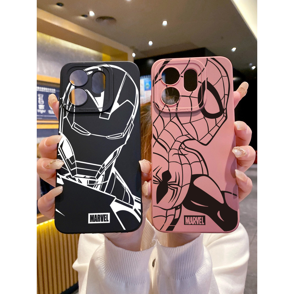 เข้ากันได้กับ iTel S25 Ultra A80 A70 Tecno Camon 40 Pro 4G Spider-Man Case TY Cover