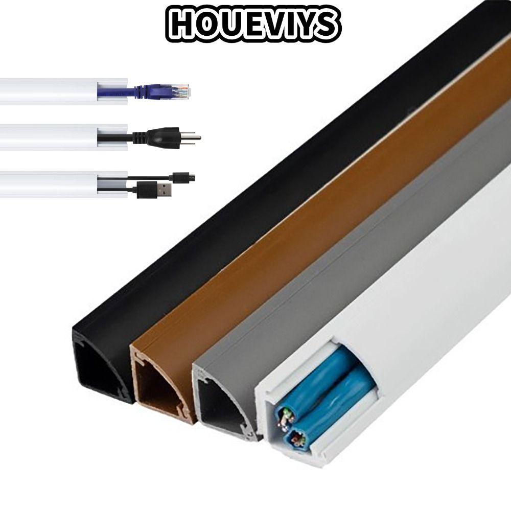 HUOEVIS สาย Hider, 100 ซม. PVC มุมสายเคเบิลคอนซีลเลอร์,คุณภาพสูงสีสามเหลี่ยม Universal Wire Cover Wa