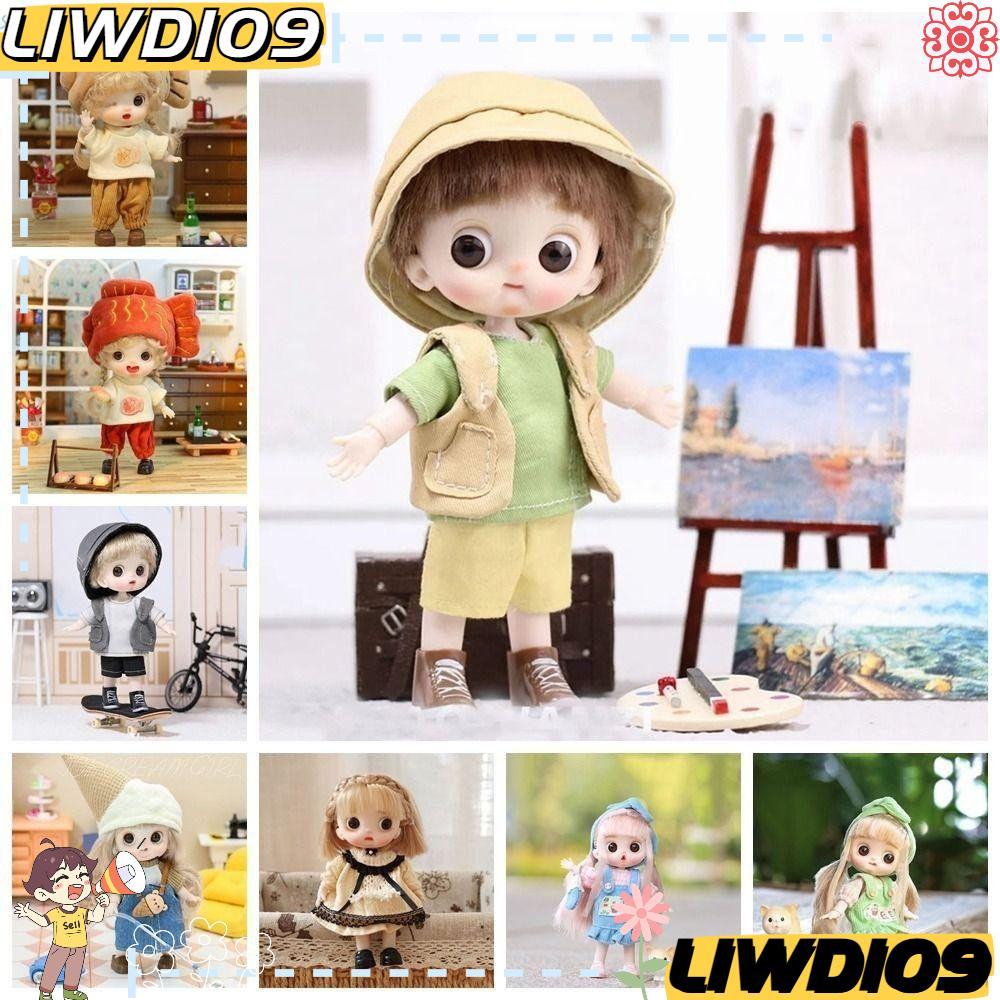 LIWD 1 ชิ้น Obitsu 11 เสื้อผ้าตุ๊กตา,ตุ๊กตาอุปกรณ์เสริม Movable Joints Ob11 ตุ๊กตา Bjd, 14 ซม. Kawai