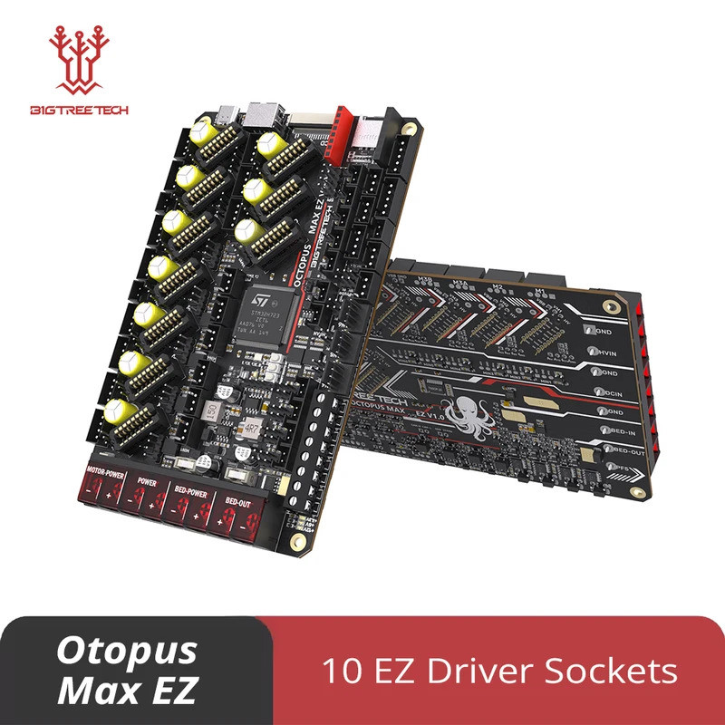 BIGTREETECH Octopus Max EZ V1.0 เมนบอร์ด 10 ไดรเวอร์ eFuse 550MHz ควบคุมสําหรับ Voron CoreXY Raspber