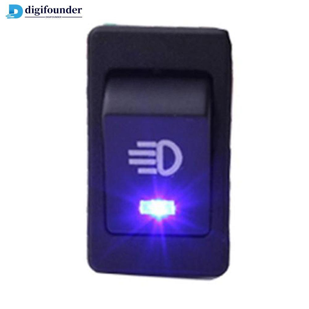 DIGIFOUNDER 1 PC เรือรูปร่าง 12V 35A รถ Auto Fog Light Rocker Toggle Switch LED Dashboard Switch I2X