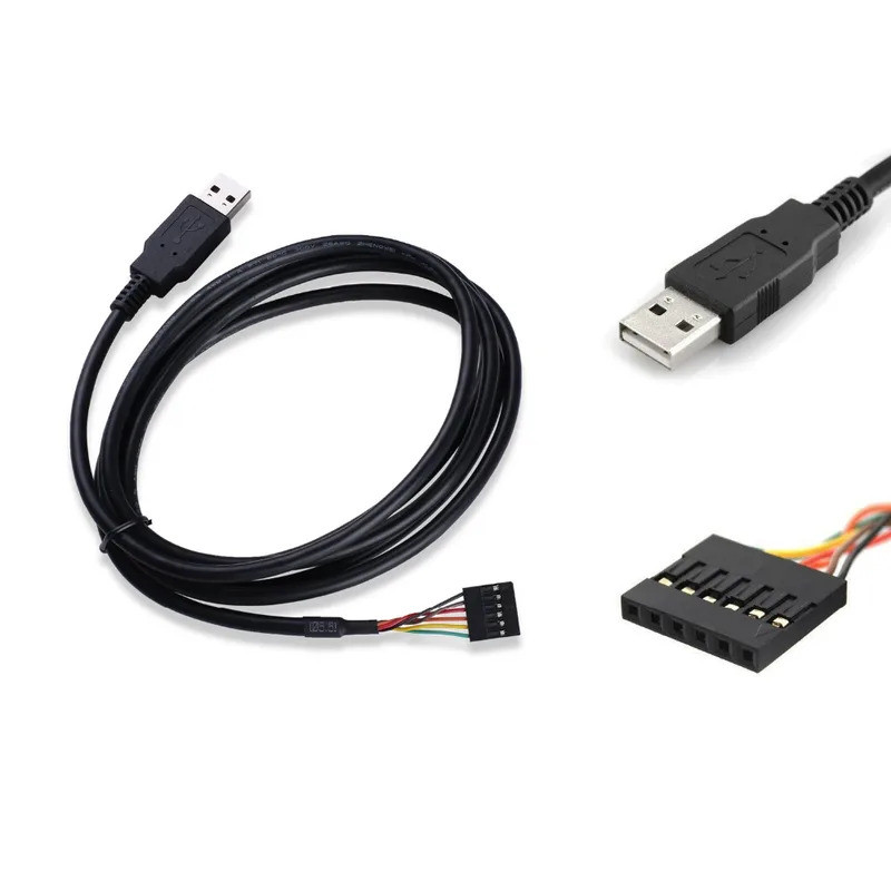 TTL-232R-3V3 USB ถึง TTL Serial Cable อะแดปเตอร์ FTDI ชิปเซ็ต FT232 USB ถึง 3.3 V 5 V TTL UART Seria