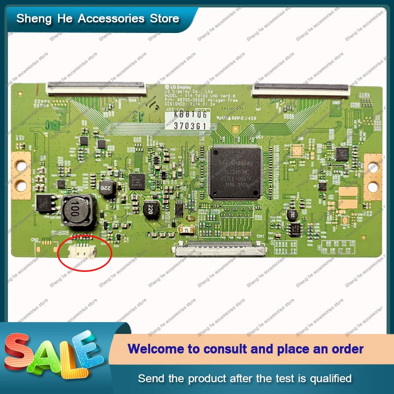 ต้นฉบับสําหรับ LG Tcon Board V14 TM120 UHD VER 0.6 6870C-0502C การประกันคุณภาพจัดส่งฟรี