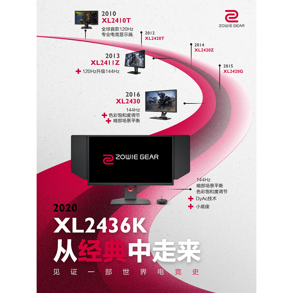 [SF Priority] ZOWIE XL2436K Display 144HZ BenQ Gaming Screen 24 นิ้ว ZOWIE