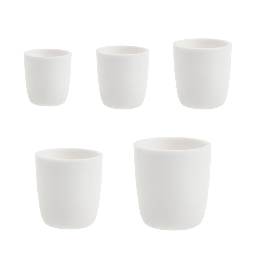 [perfeclanwv] 99% Al2O3 Alumiina ทรงกระบอก Lab Crucible Melting Pot คอนเทนเนอร์ 20ml -150ml