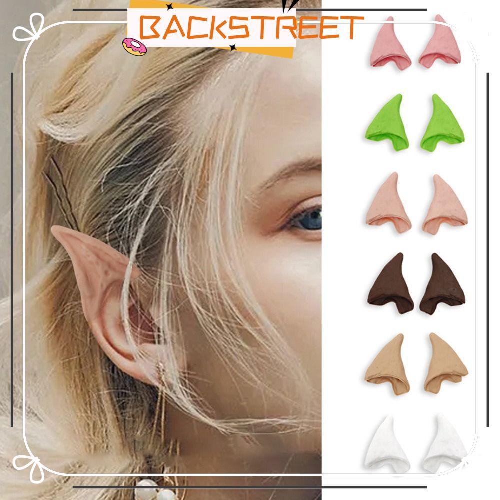 BACKSTAGE Elven Ears Props, Anime Party Decoration Supplies Halloween Latex Elf Ears, Fashion Party 