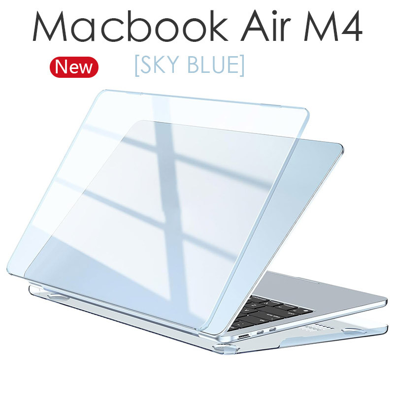 เคส Ultra Slim Crystal Sky Blue สําหรับ MacBook Air 13 นิ้ว (M2/M3/M4/M5)
