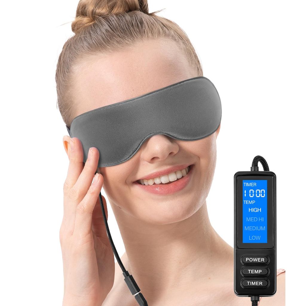 Aroma Season Heated Eye Mask, Warm Eye Compress for Dry Eyes Stye Blepharitis MGD และ Blepharitis, M