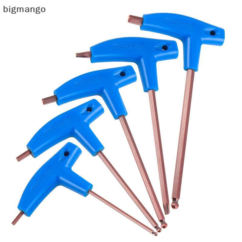 [bigmango] Allen Key ขนาด 3/4/5/6mm พร้อมประแจ T-Shaped พลาสติก จับถนัดมือ สำหรับงานซ่อมจักรยาน