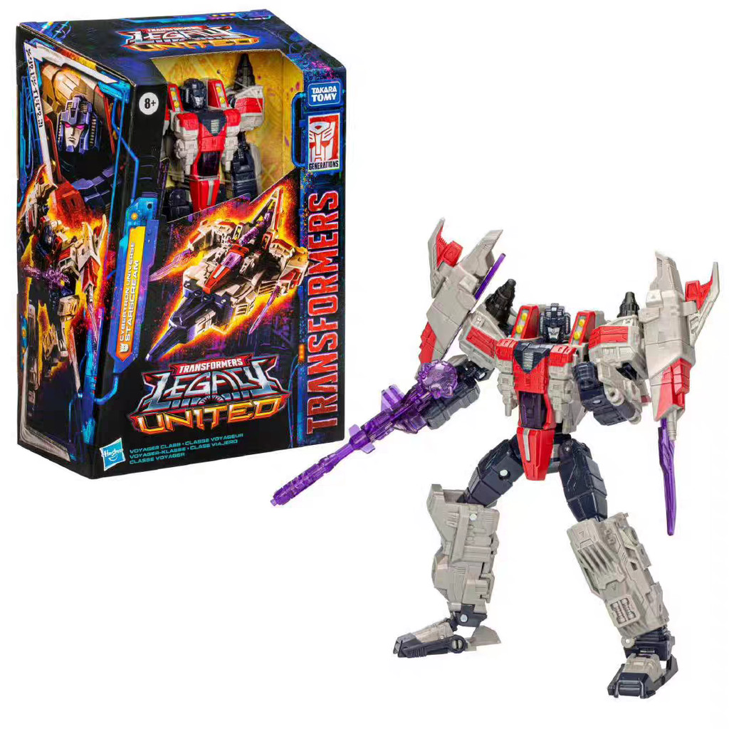 Hasbro Transformers Legacy United Voyager Class Starscream/Vector Prime/IDW Tarn/G1 Cybertron Wheeljack/Metalhawk/BW Thundertron/Bat-Wing Brutal Thundercracker/G1 Jetfire/TFP Skyquake Action Figure
