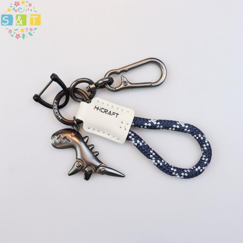 [ส&ที] อุปกรณ์ตกแต่งมอเตอร์ไซค์ พวงกุญแจรถน้อย หนังเดี่ยว เชือกทอ พวงกุญแจโลหะ กระเป๋าถือ จี้ {ไทย} - รูปที่ 5