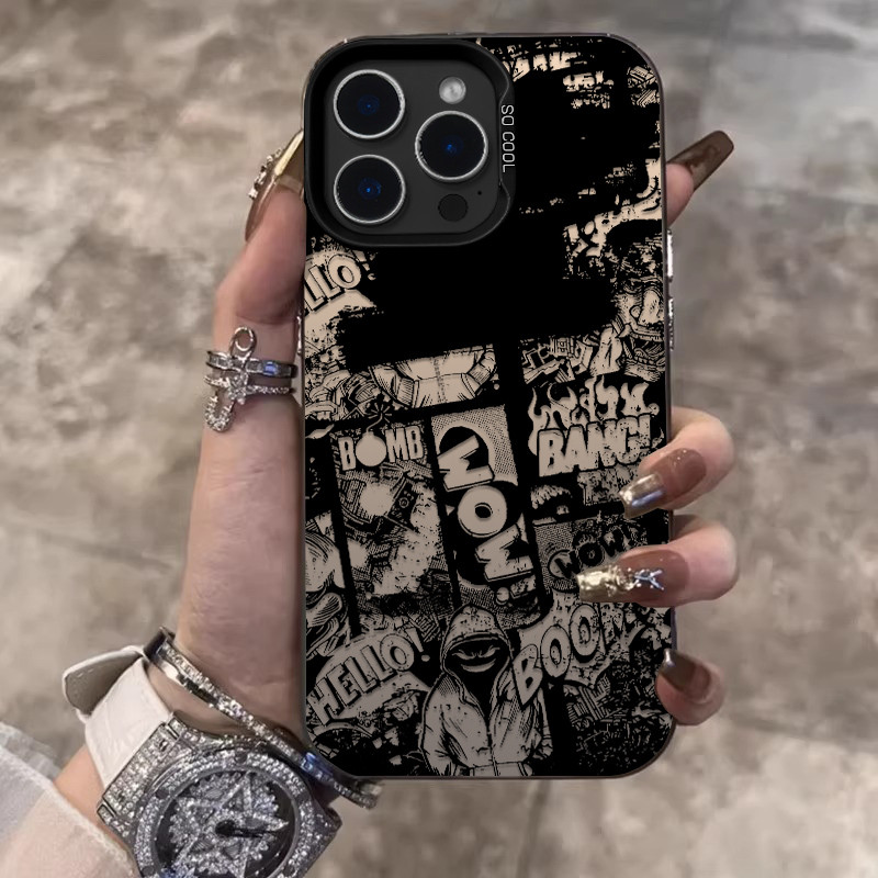 ❤️จัดส่งทันที❤️เคสไอโฟน11 12 13 14 15 16 17 Pro Max Frosted Laser Diablo Comics Case For iPhone 17PM,13PM,16PM,15PM