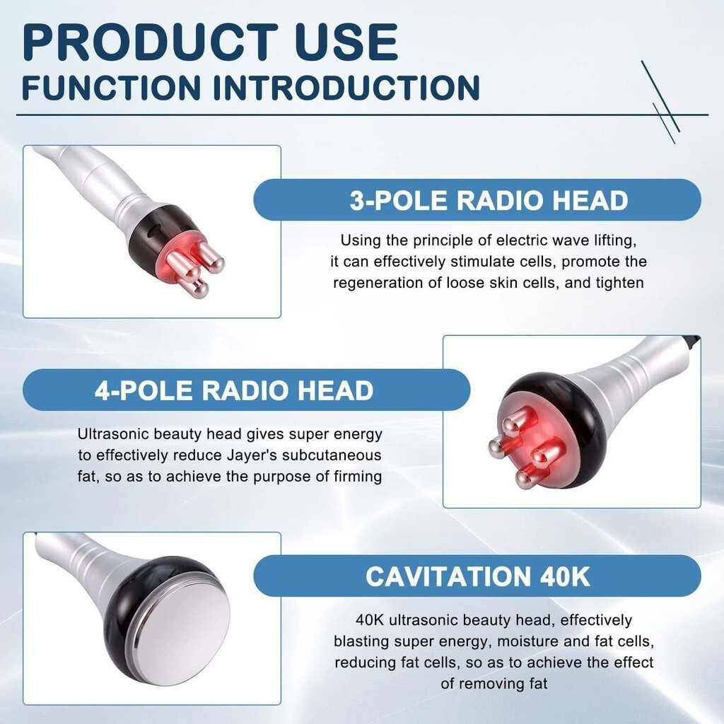 [svzfjuv] RF Skincare Device Shaping Body Massager with 3 Pin RF Handle and 4 Pin RF Handle RF Massa