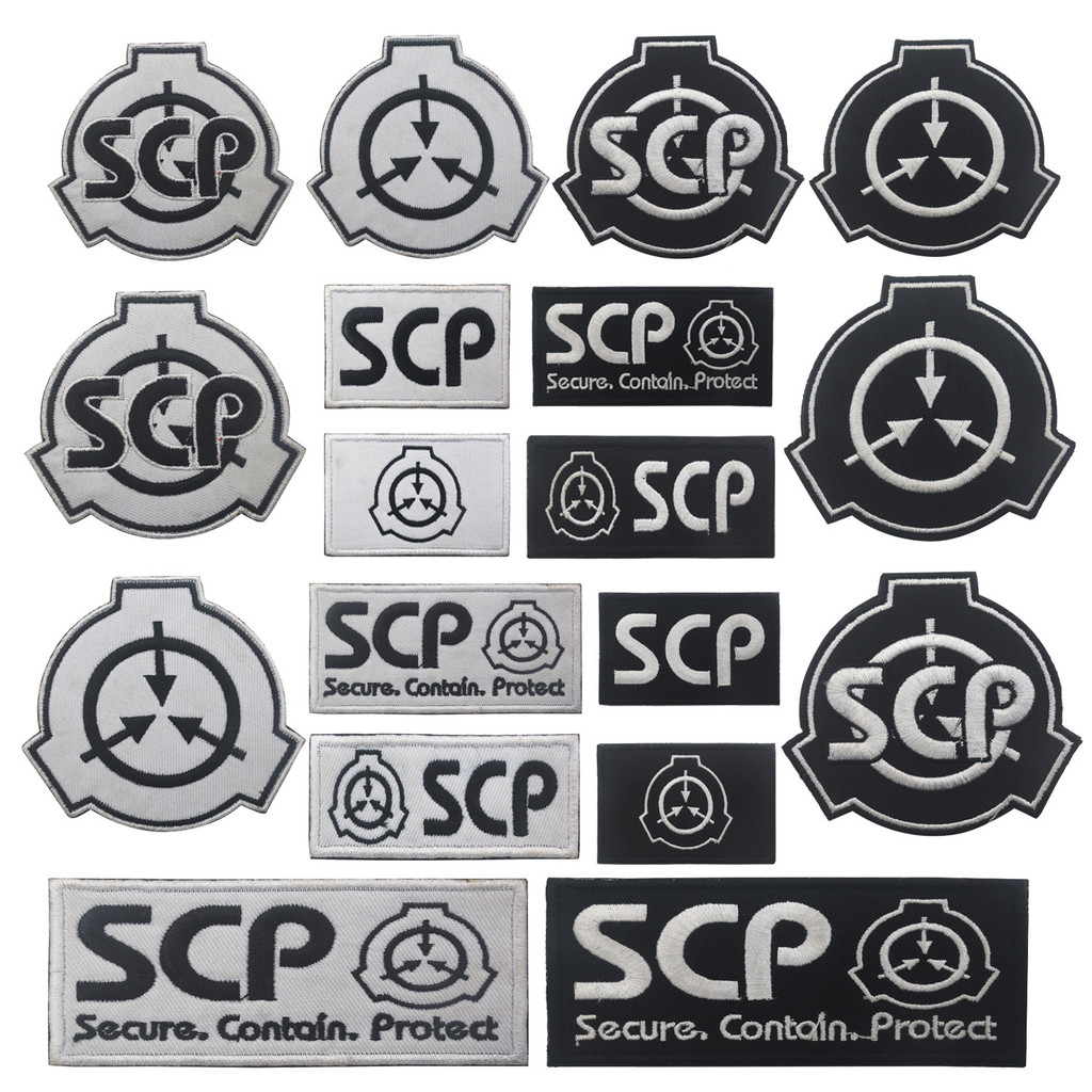 SCP Foundation โลโก้ Velcro Badge ปัก SCP เสื้อกั๊กยุทธวิธี Badge ปลอกแขนงานอดิเรกธรรมชาติ 1019hw