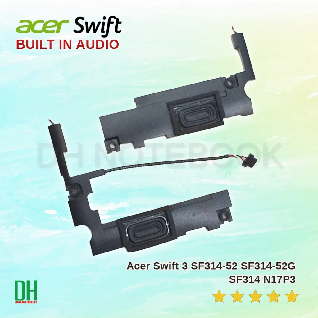 อะไหล่ OEM ลำโพง Built-in Acer Swift 3 SF314-52 SF314-52G SF314 N17P3 คู่ ซ้าย-ขวา สำหรับ เปลี่ยนซ่อม โน๊ตบุ๊ค