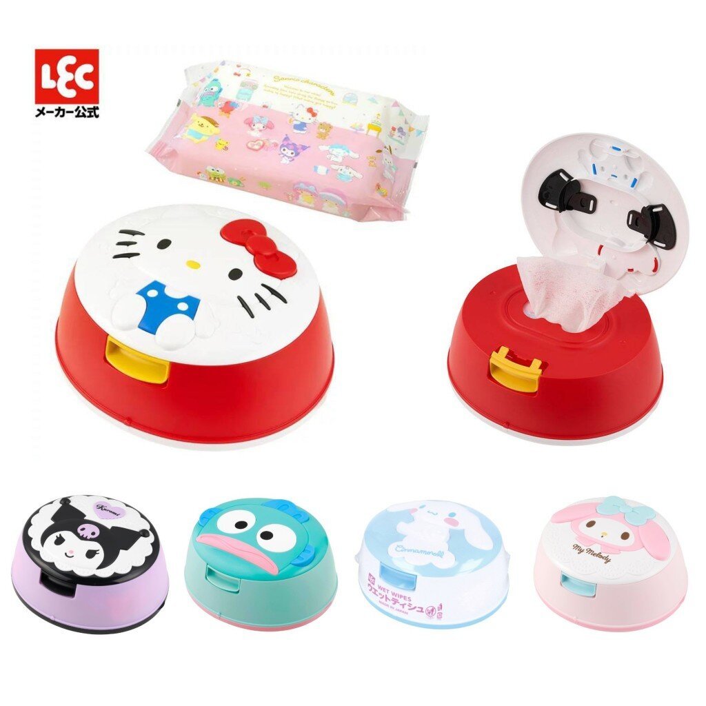Sanrio wet tissue case กล่องใส่ทิชชู่เปียกลาย Kitty / My Melody / Kuromi พร้อมทิชชู่เปียก 80 แผ่น