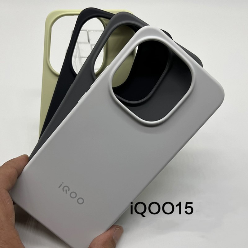 สําหรับ iQOO 15 Original Case Ultra Thin Slim Soft กันกระแทก Matte Luxury ยางผิวปกหลัง