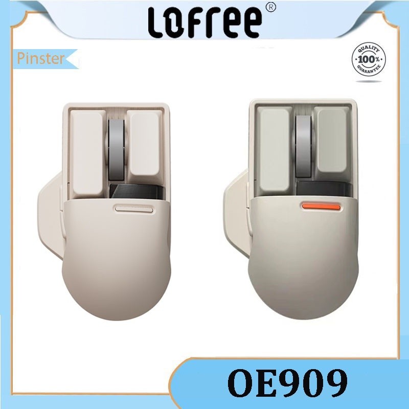 LOFREE OE909 wired/wireless Bluetooth three connection mouse OLED display screen DPI