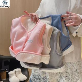 เสื้อกั๊กขนแกะหนาสำหรับเด็ก อบอุ่นในฤดูใบไม้ร่วงและฤดูหนาว ส…