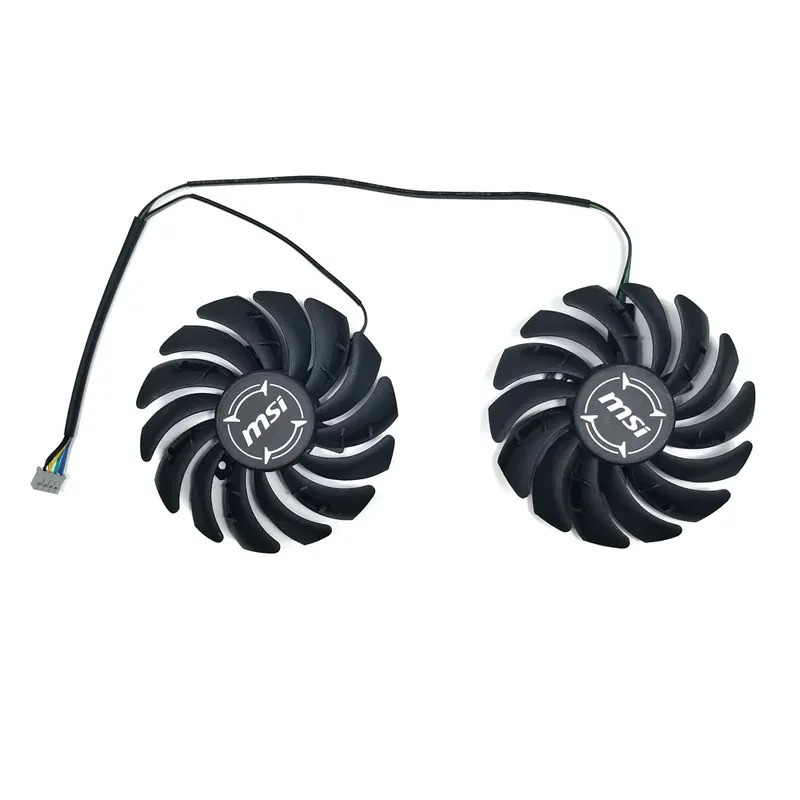 พัดลมระบายความร้อนใหม่สําหรับ MSI RX 5700 5600 XT GAMING กราฟิกการ์ดพัดลมเปลี่ยน 95 มม.4PIN DC 12V 0