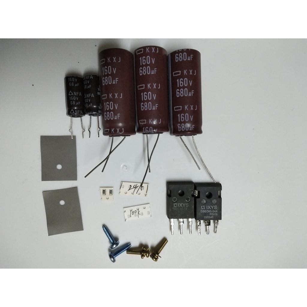 680uf160V ตัวเก็บประจุไดโอดชุด zxd2400V4.3 ดัดแปลงชุดปรับรุ่น 120V