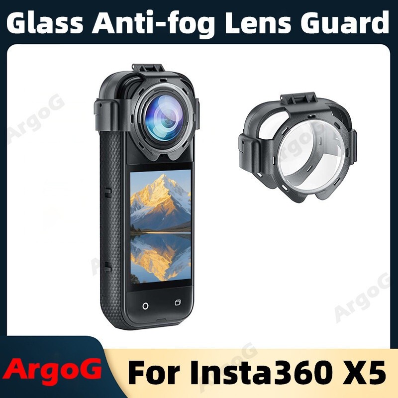 ArgoG AntiFog Lens Guard For Insta360 X5 Optical Glass Lens Protector Insta360 X5 Accessories